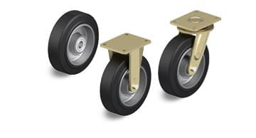 GEV 系列重型弹性实心橡胶单轮和脚轮