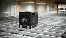 轨道系统上的仓库机器人