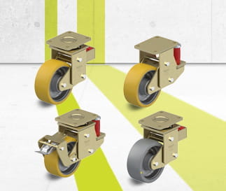 GTH 弹簧减震单轮和脚轮系列