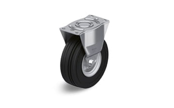 配超级弹性实心橡胶轮胎的 VLE 定向脚轮