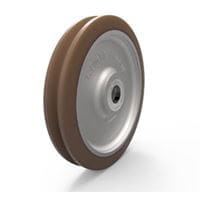 配 Blickle Besthane® 聚氨酯胎面的重型负载单轮，采用铸铁轮芯 GB 500x80/60K-921269