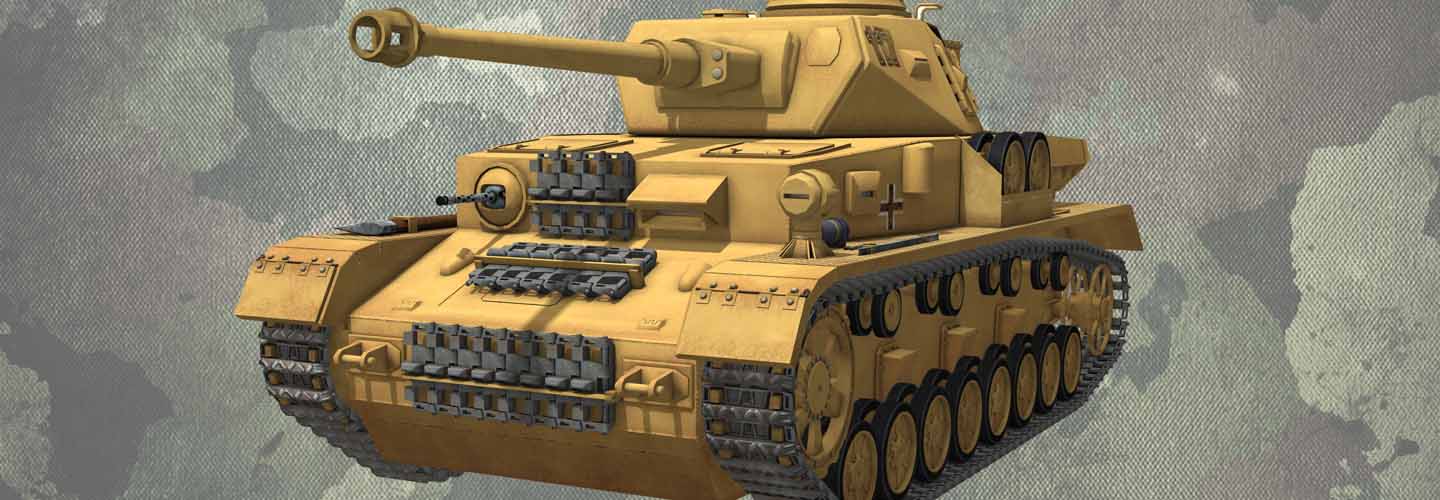 第二次世界大战期间的 Panzer IV 坦克的复制品
