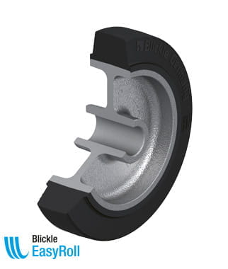“Blickle EasyRoll”弹性实心橡胶